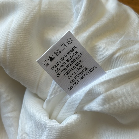 NWOT MATEO HIGH WAISTED COTTON SHORTS WHITE - Picture 7 of 12